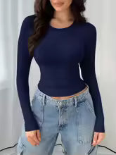 Crop Top Manches Longues