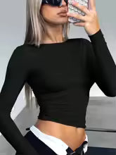 Crop Top Manches Longues