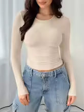 Crop Top Manches Longues